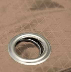 Velvet Fabric Eyelet Curtain-beige - Image 4