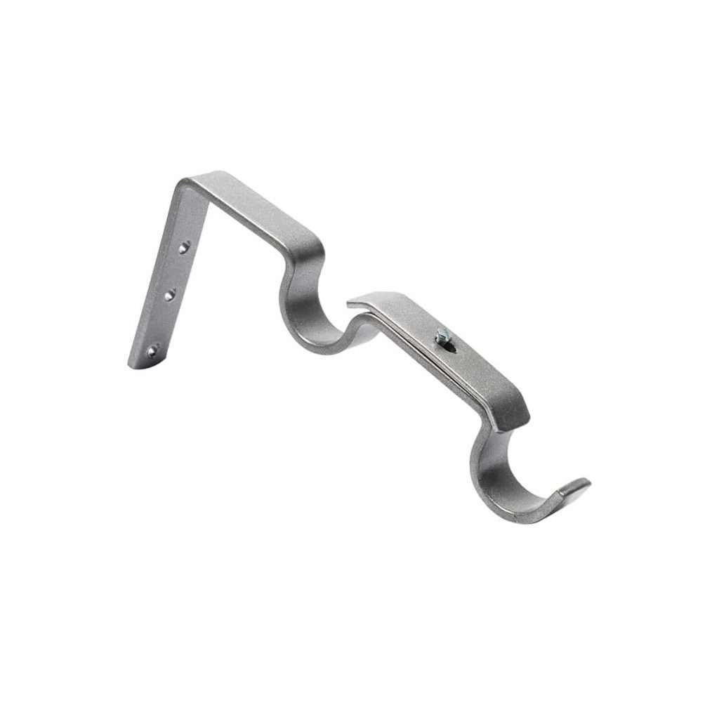 Metal hook for hanging or securing objects in home or office.