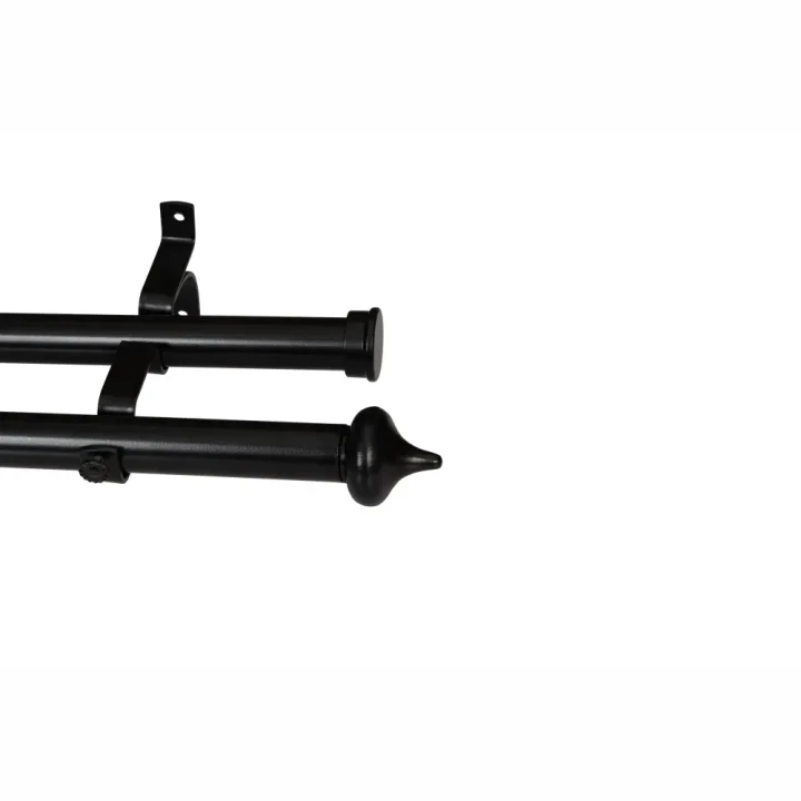 CURTAIN POLE-28MM GYPSEY DOUBLE POLE SET-TEARDROP FINIALS