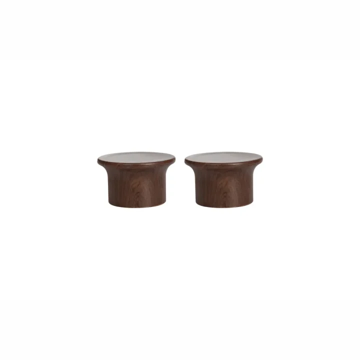 34mm Designer Curtain Pole End Caps - Auburn