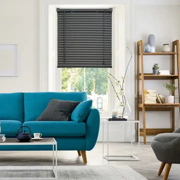 25mm PVC Venetian Blind - Dark Grey - Image 5
