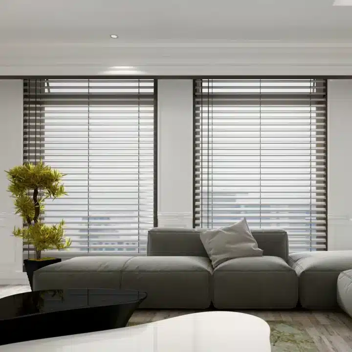 25mm PVC Venetian Blind - Dark Grey - Image 6