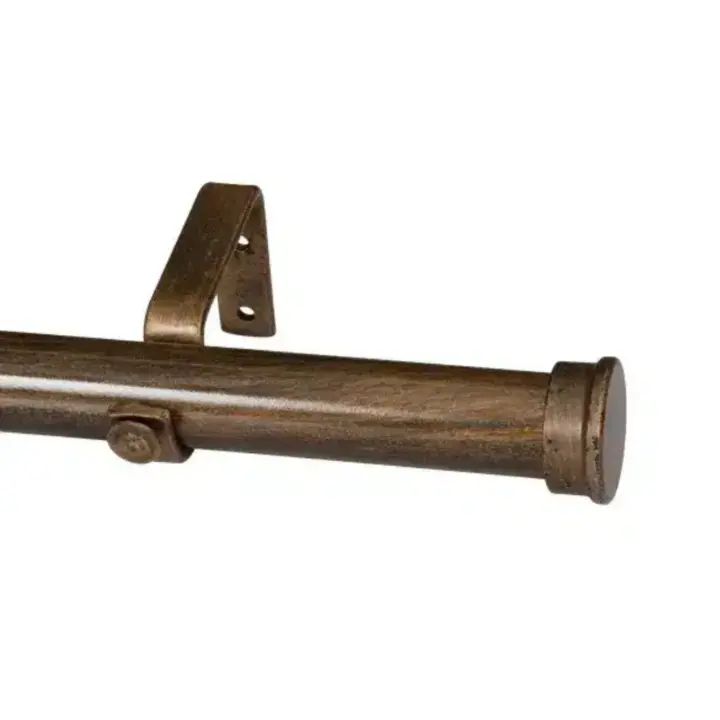 Bronze curtain pole end cap for 32mm curtain pole set.