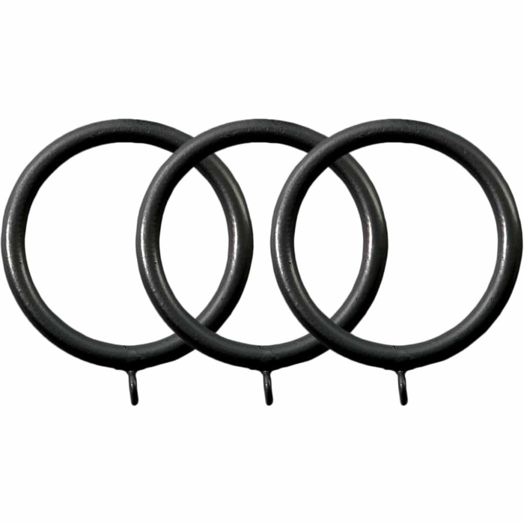 32mm Elements Curtain Rings - Black