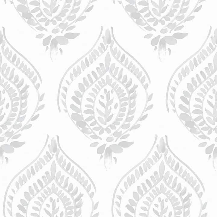 Wallpaper - Ceci Medallion - Grey