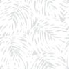 Silhouette Leaf Wallpaper - Grey