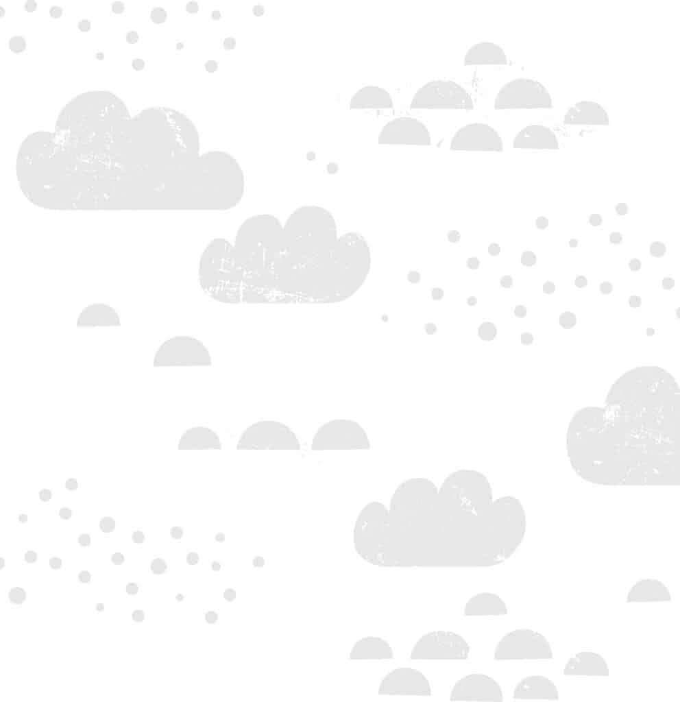 Kids wallpaper featuring a cloudy sky with grey clouds and dotted patterns.