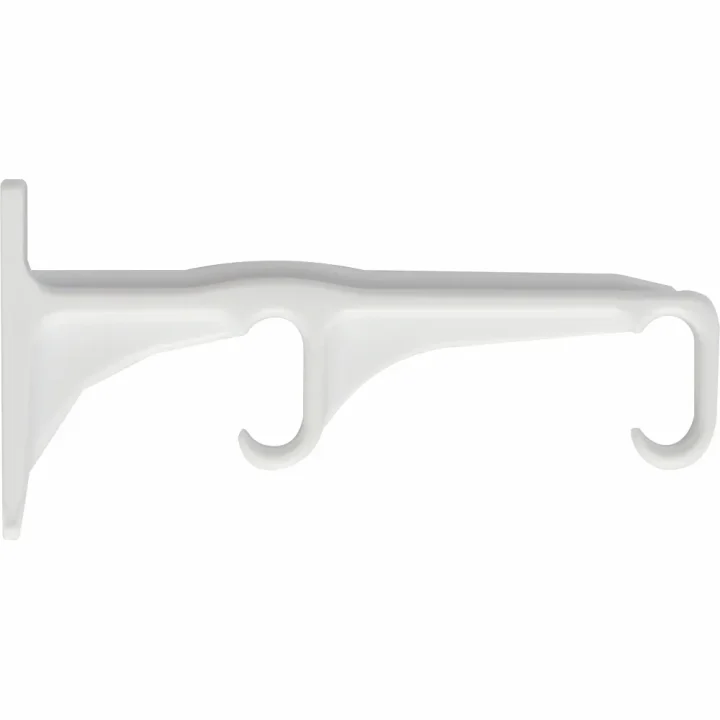 C-track Double Plastic Brackets - White