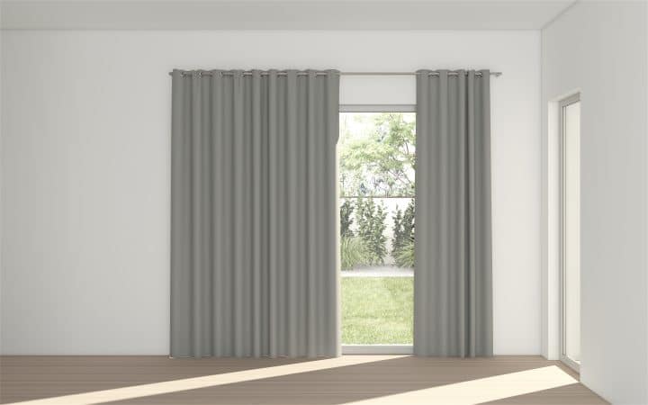 STUART GRAHAM READY MADE BLOCK OUT EYELET CURTAINS-SOLARINE