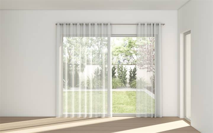 STUART GRAHAM READY MADE SHEER TEXTURED EYELET CURTAINS-WILLOW