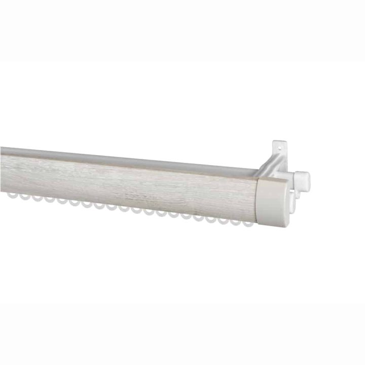 40mm Pelmet & Track - Grey Oak