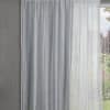 STUART GRAHAM READY MADE UNLINED SHEER TAPED CURTAINS-SUNSHINE