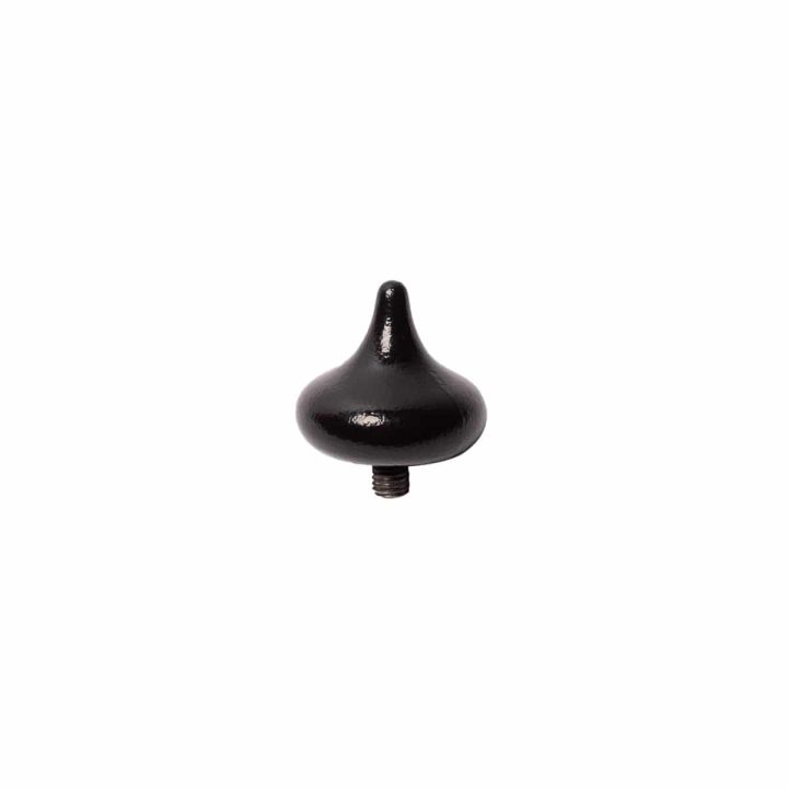 28mm Gypsy Curtain Pole Teardrop Finials - Black - Image 4