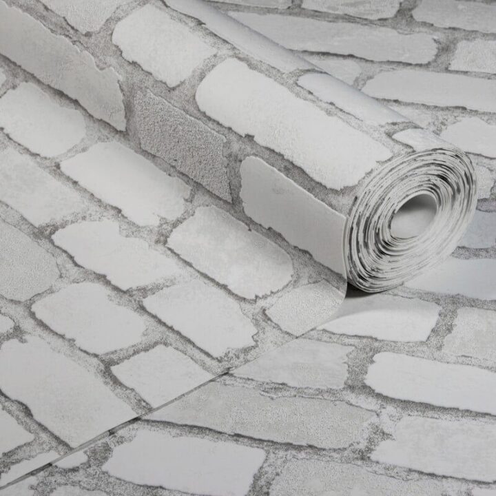 Wallpaper - Carnaby Street Brick - White - Image 3