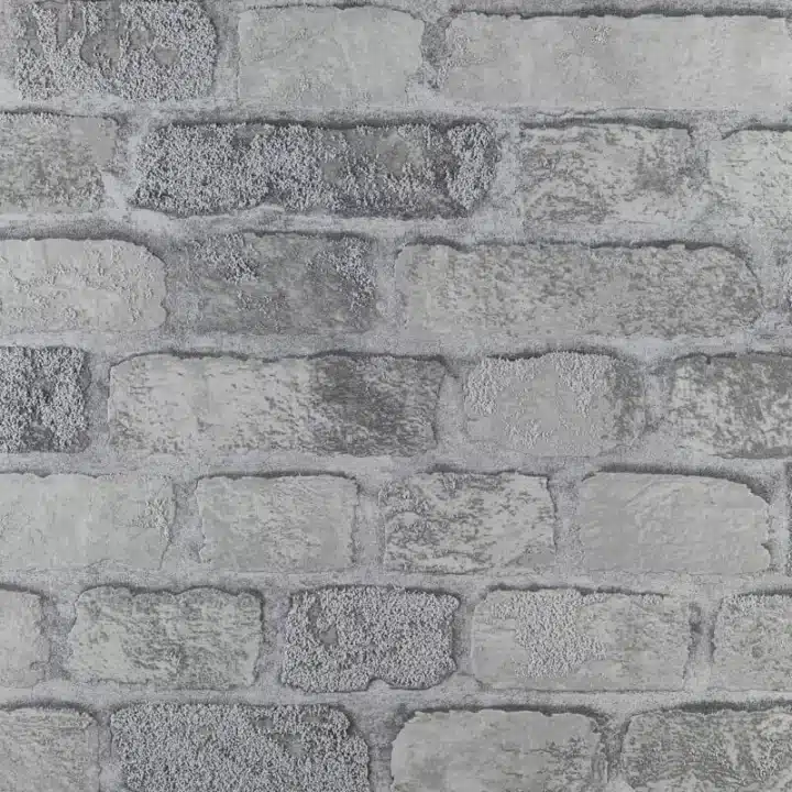 Wallpaper - Princess Street Brick - Grey