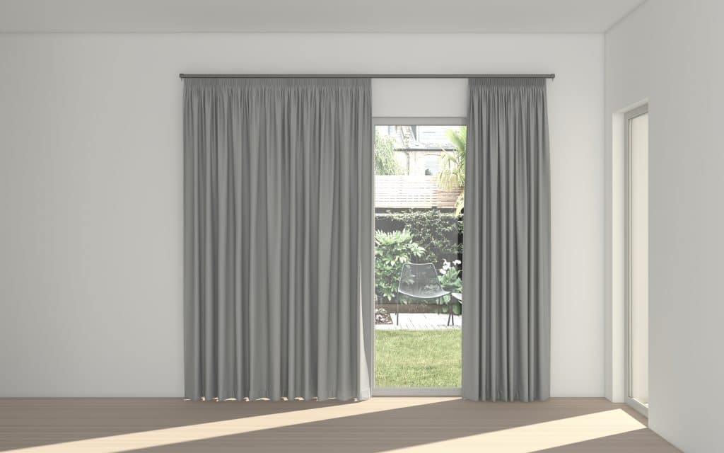 STUART GRAHAM READY MADE BLOCK OUT TAPED CURTAINS-SOLARINE