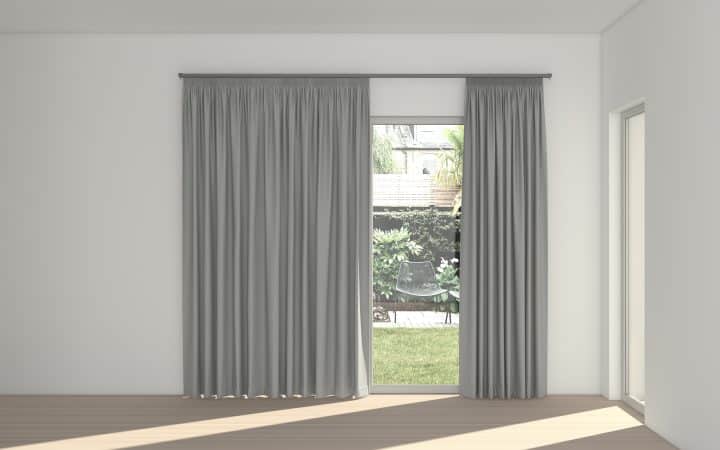 STUART GRAHAM READY MADE BLOCK OUT TAPED CURTAINS-SOLARINE