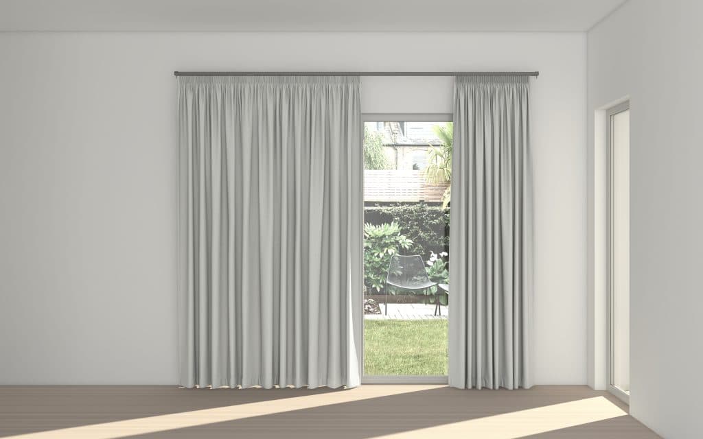 STUART GRAHAM READY MADE SHEER TEXTURED TAPED CURTAINS-WHIMSICAL