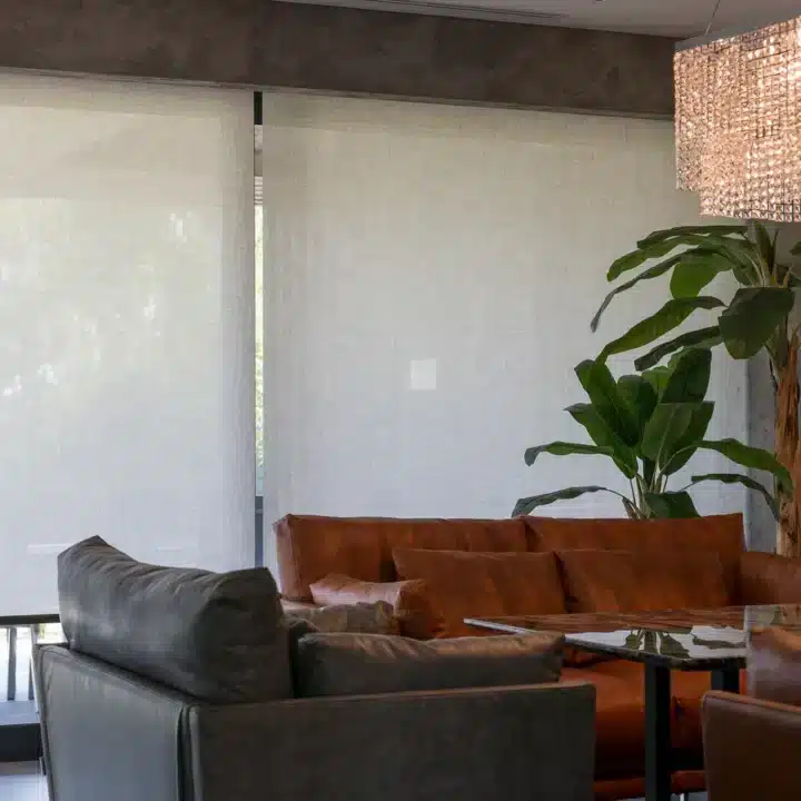 Sheer Fabric Roller Blind - Grey - Image 4