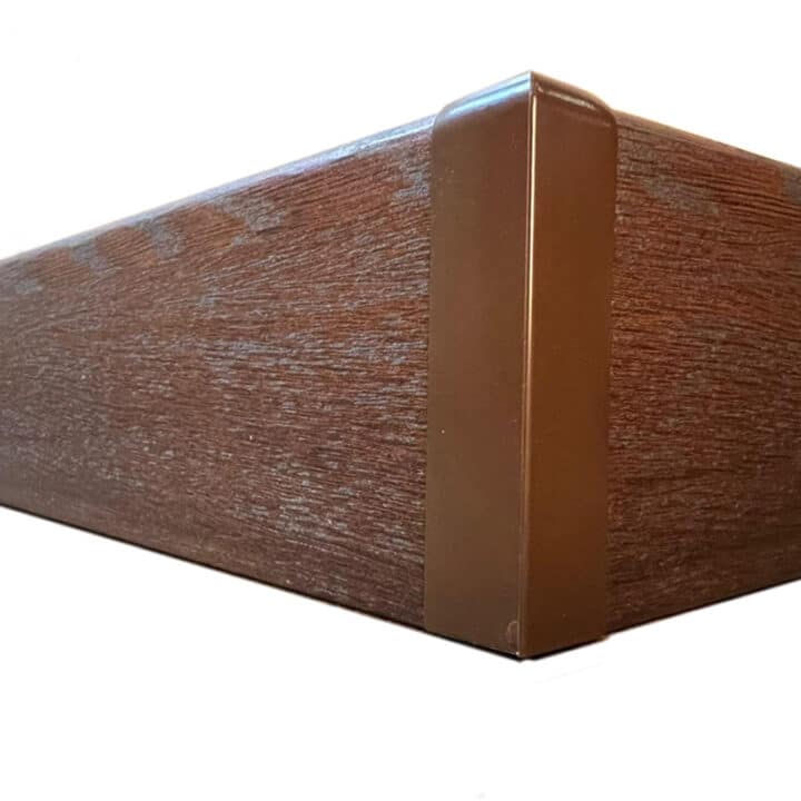 External Corner PVC Skirting Joiner - Oxford Oak