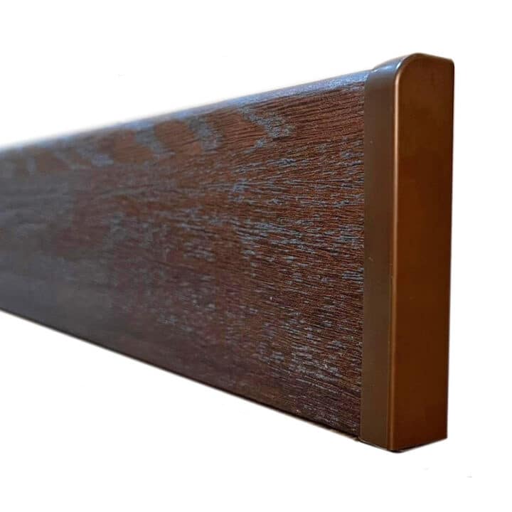 PVC Skirting End Cap - Oxford Oak