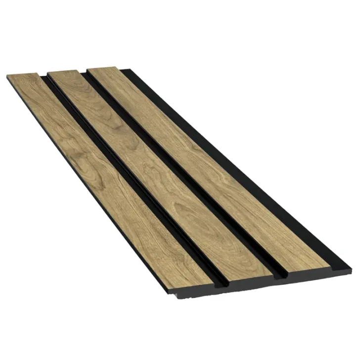 Wide Slatted Wall Panel - Kiaat - Image 2