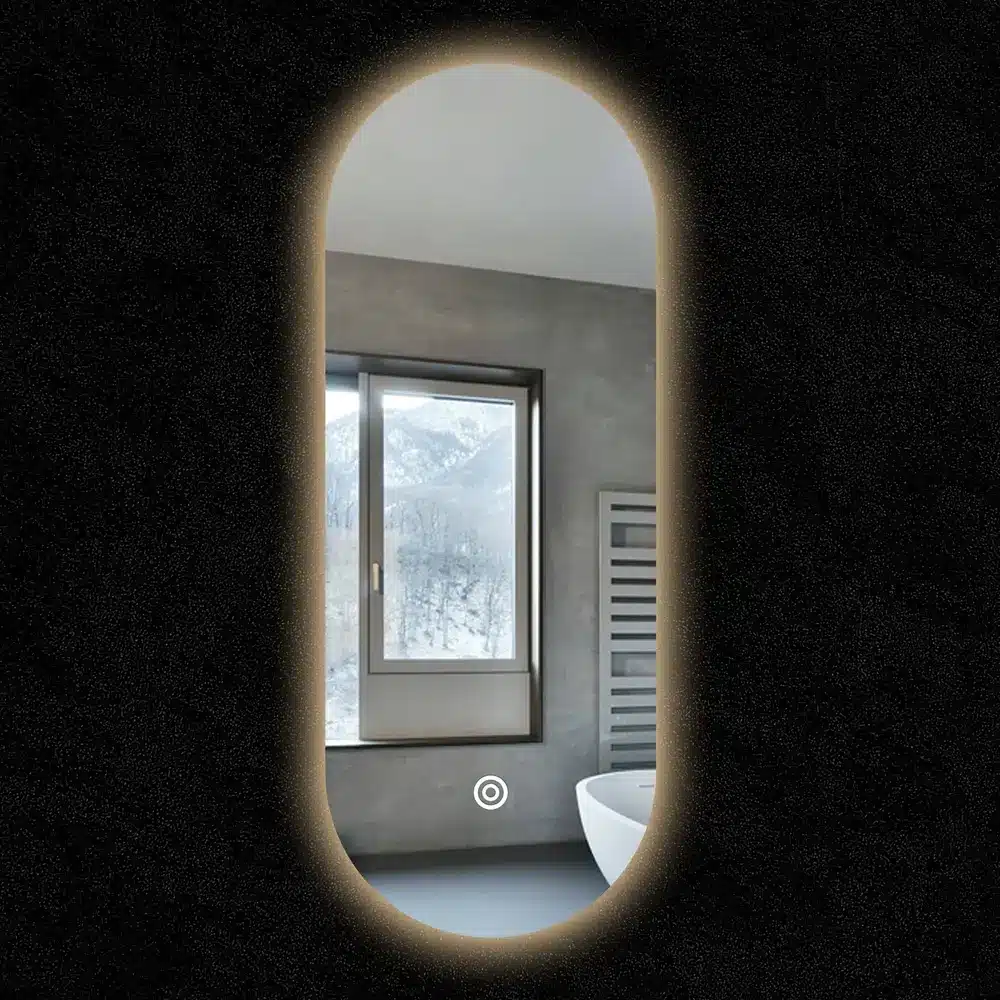 Pill LED Mirror - 500mm x 1000mm