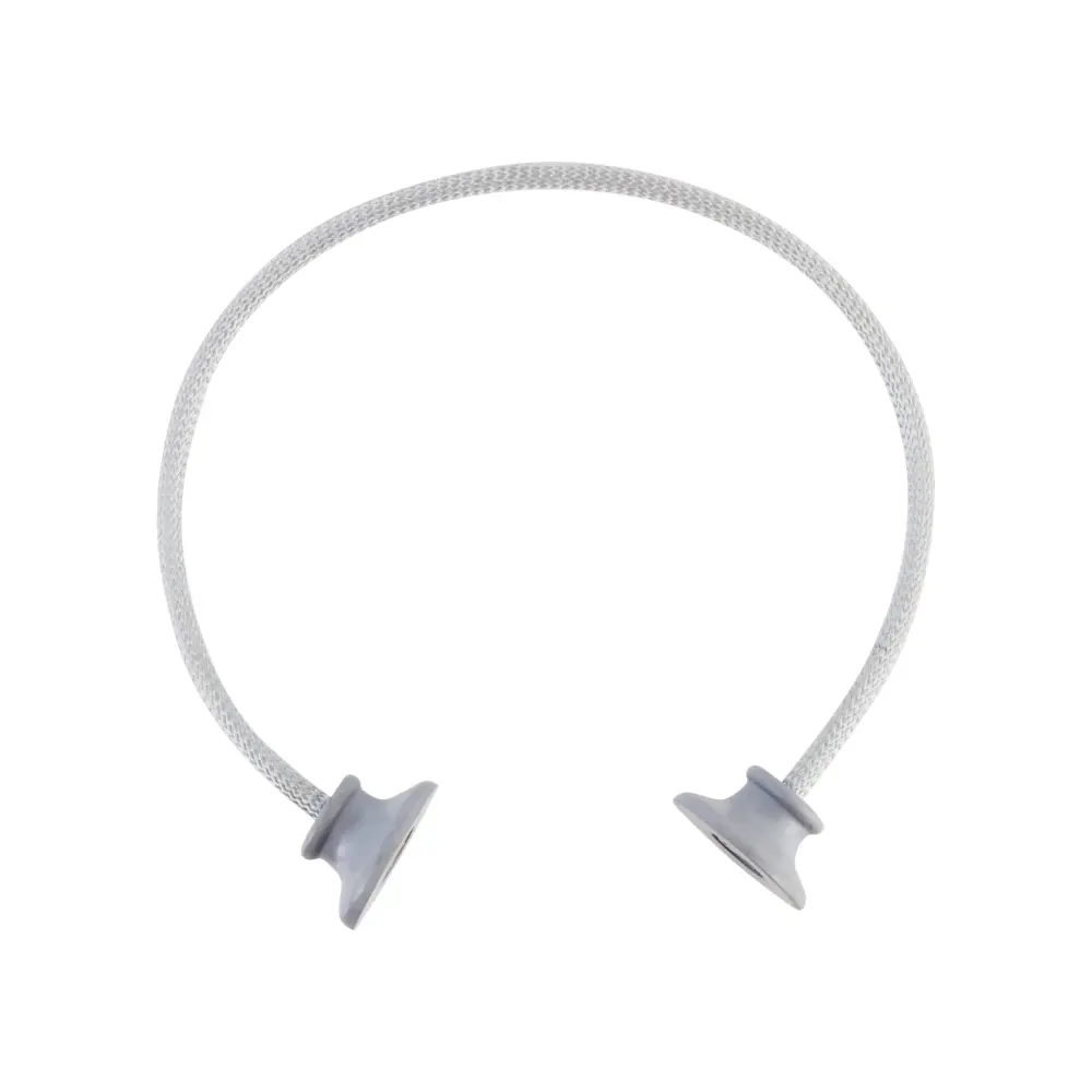 Fabric Rope Tie Back - Silver