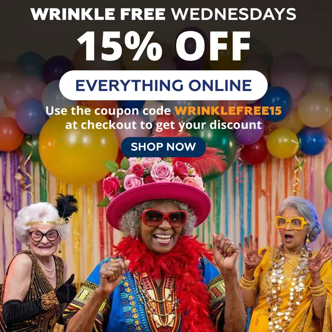 Finishing Touches - Be Wrinkle Free With Our Pensioners 15% Off Deal Every Wednesday!