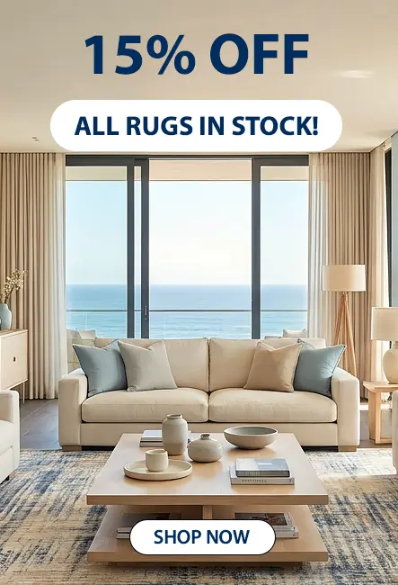 Finishing Touches - 15% Off All Rugs In Stock For A Limited Time