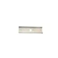 Metal wave track joiner for finishing touches in construction or DIY projects.