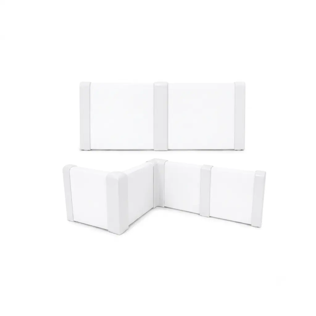 PVC Skirting Internal Joiner – White