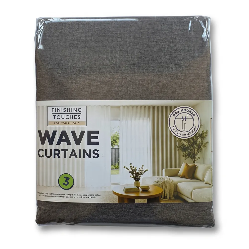 Finishing Touches - Made To Match Wave Curtain - Aura Lined Pack Shot (Iron)