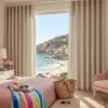 Finishing Touches - Made To Match Wave Curtain - Aura Lined (Sand Dune)