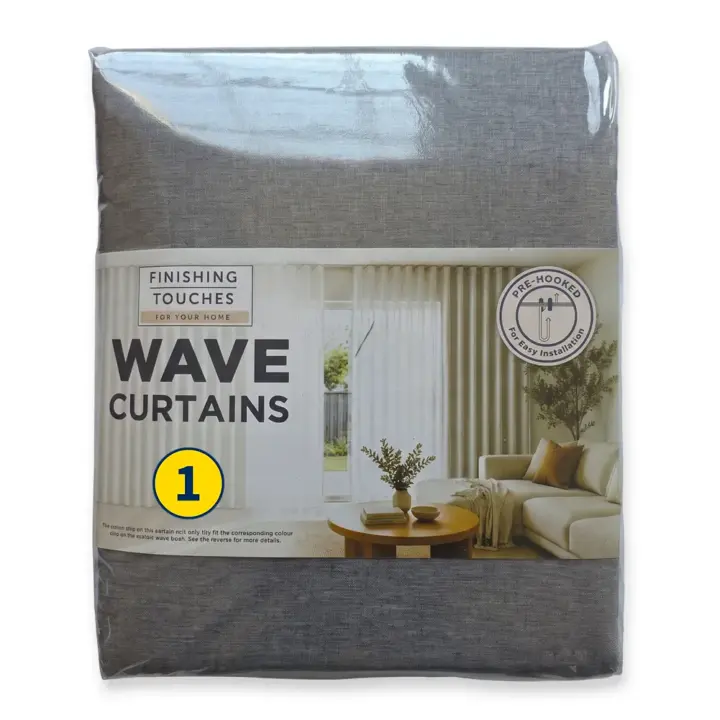 Wave Curtains & Wave Tracks - Made To Match 14 Finishing-Touches-Made-To-Match-Wave-Curtains-Aura-Steel-(Pack-Shot-210cm)