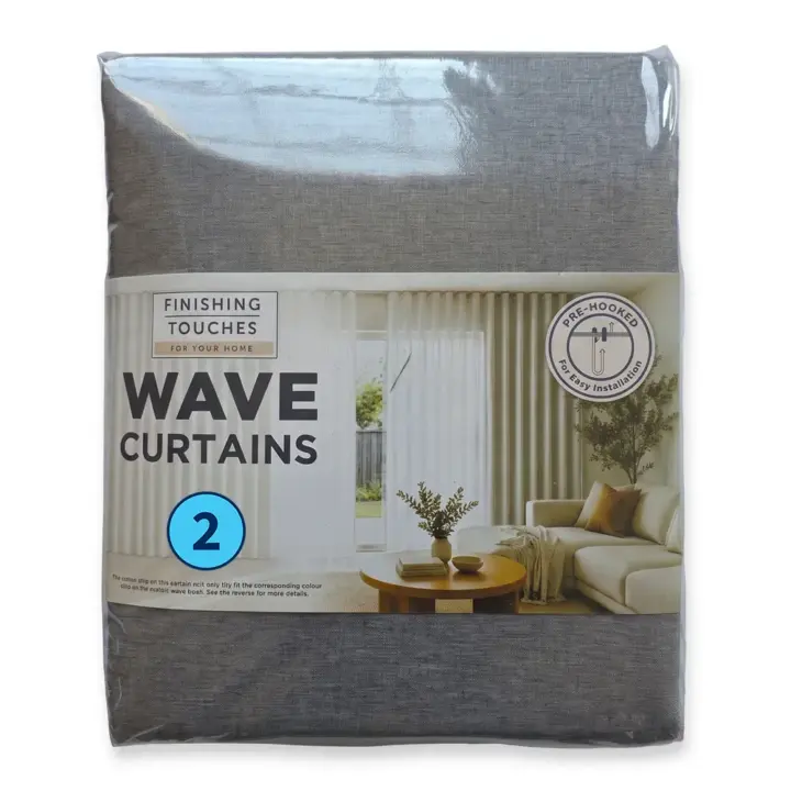 Wave Curtains & Wave Tracks - Made To Match 21 Finishing-Touches-Made-To-Match-Wave-Curtains-Aura-Steel-(Pack-Shot-265cm)