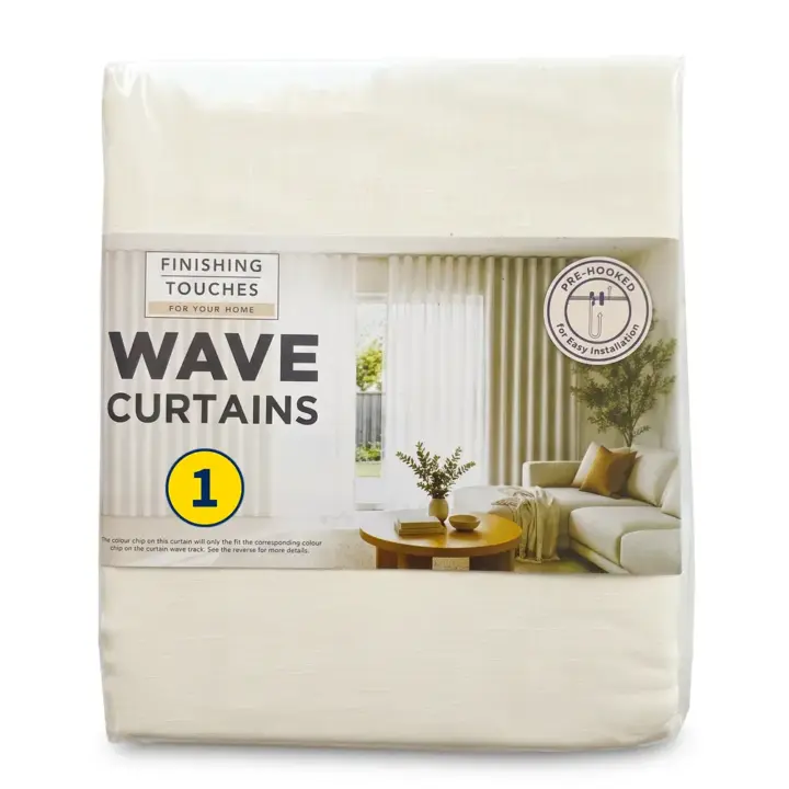 Wave Curtains & Wave Tracks - Made To Match 11 Finishing-Touches-Made-To-Match-Wave-Curtains-Reply-Sheer-Ivory-(Pack-Shot-210cm)