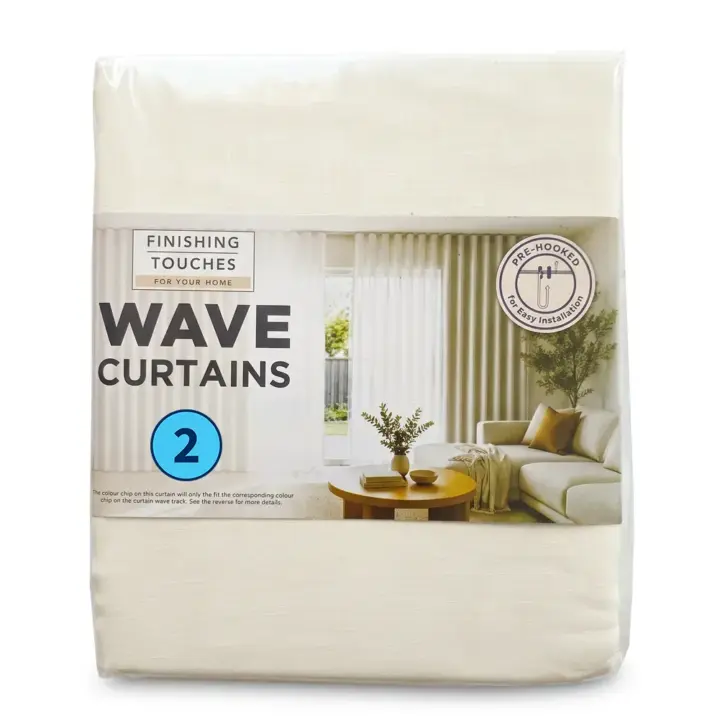 Wave Curtains & Wave Tracks - Made To Match 18 Finishing-Touches-Made-To-Match-Wave-Curtains-Reply-Sheer-Ivory-(Pack-Shot-265cm)