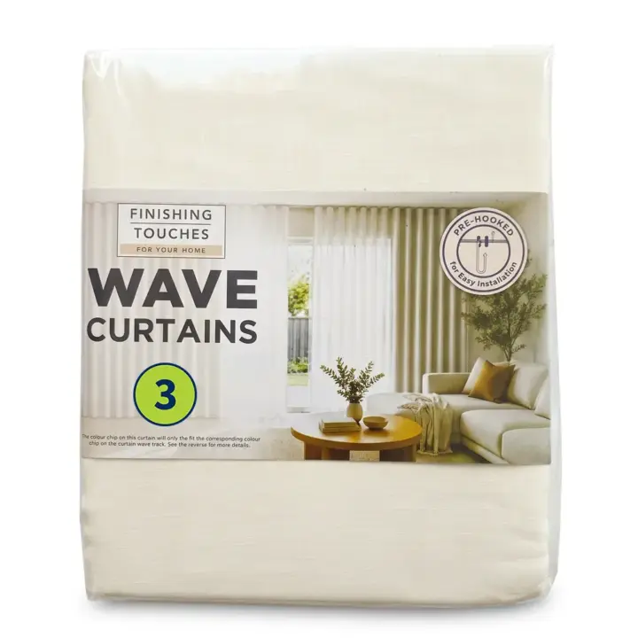 Wave Curtains & Wave Tracks - Made To Match 4 Finishing-Touches-Made-To-Match-Wave-Curtains-Reply-Sheer-Ivory-(Pack-Shot-285cm)