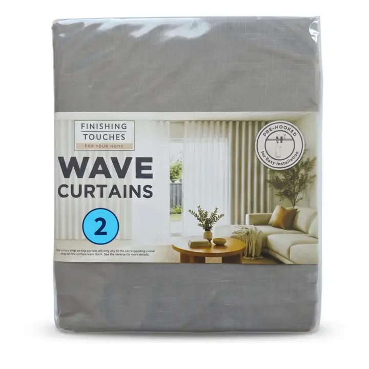 Wave Curtains & Wave Tracks - Made To Match 19 Finishing Touches - Made To Match Wave Curtain - Reply Sheer Pack Shot 265cm (Smoke)