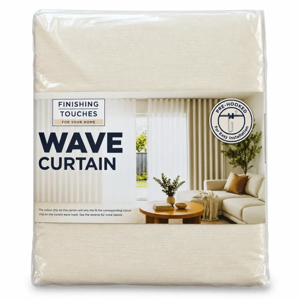 Wave Reply Sheer Wave Curtain (Ivory)
