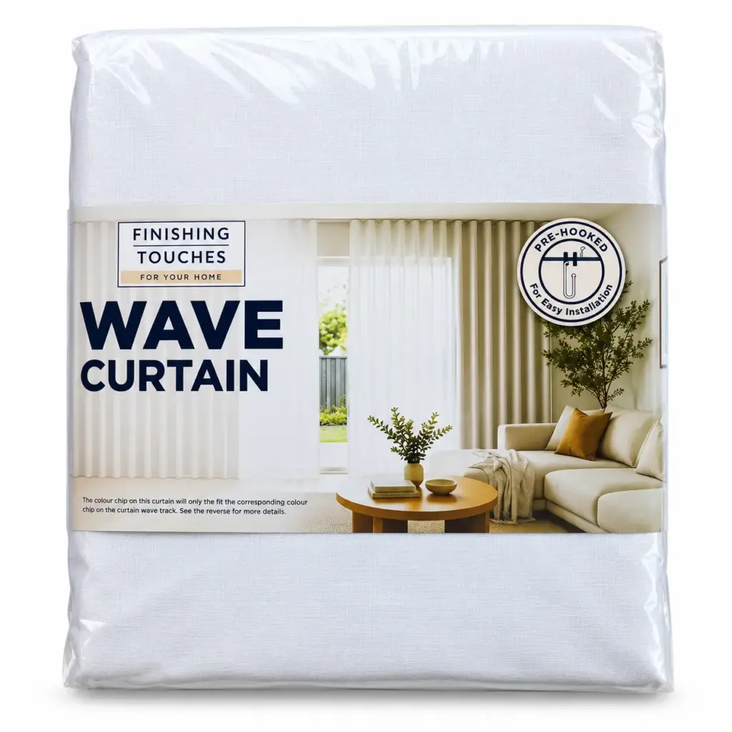 Wave Reply Sheer Wave Curtain (White)