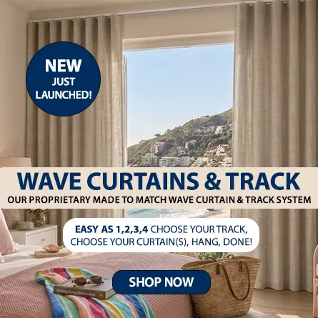 Finishing Touches - All New MADE TO MATCH - Our Proprietary Matched Wave Tracks & Curtains!